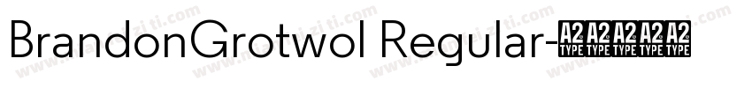 BrandonGrotwol Regular字体转换